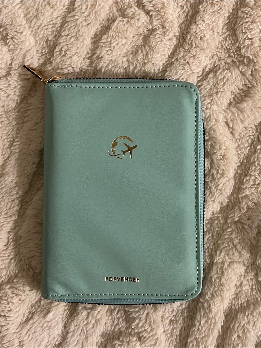 Mint Green Travel Wallet